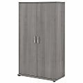 Bush® Business Furniture Universal Tall Storage Cabinet With Doors And Shelves, Platinum Gray, Standard Delivery 1 thumbnail image