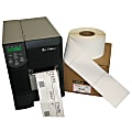 TrakTec White Thermal Transfer Shipping Labels, 4" x 6", 1,000 Per Roll, Carton Of 4 Rolls 1 thumbnail image