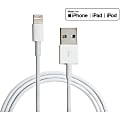 4XEM® MFi Certified Lightning Charging Data And Sync Cable, 3', White
