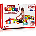VELCRO® Foam Blocks Construction Set - Theme/Subject: Learning - Skill Learning: Construction, Shape, Color, Imagination, Creativity - 3 Year & Up - 42 Pieces - Multi 1 thumbnail image