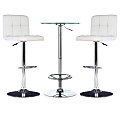 Powell Ronan 3-Piece Pub Table Set, White 1 thumbnail image