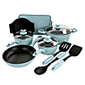 Oster Lynhurst 12-Piece Aluminum Cookware Set, Blue 1 thumbnail image