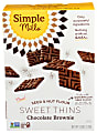 Simple Mills Seed And Nut Flour Sweet Thins, Chocolate Brownie, 4.25 Oz, Total Qty 6 1 thumbnail image