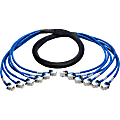 Tripp Lite Augmented Cat6/Cat6a Pre-Terminated Copper Trunk Bundle, (6x) RJ45 (F/F), 15 ft - 15 ft Category 6/Category 6a Network Cabl - - Blue 1 thumbnail image