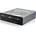LG GH24NSC0 DVD-Writer - 1 x Retail Pack - Black - DVD-RAM/±R/±RW Support - 48x CD Read/48x CD Write/24x CD Rewrite - 16x DVD Read/24x DVD Write/8x DVD Rewrite - Double-layer Media Supported - SATA - 5.25" - 1/2H