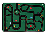 Carpets for Kids® KID$Value Rugs™ Go-Go Driving Rug, 3' x 4 1/2' , Green 1 thumbnail image