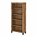 Bush Business Furniture Somerset 66"H 5-Shelf Bookcase, Fresh Walnut, Standard Delivery 1 thumbnail image
