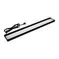 HON® Overhead Storage Task Lamp, 1 5/8"H x 36 3/8"W x 6 7/8"D, Clear/Black 1 thumbnail image