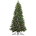 Fraser Hill Farm Snowy Pine Christmas Tree, Unlit, 7.5'