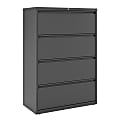 WorkPro® 36"W x 18-5/8"D Lateral 4-Drawer File Cabinet, Charcoal 1 thumbnail image