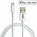 4XEM's 6ft 2m Lightning cable for Apple iPhone, iPad, iPod - MFI Certified - MFi Certified 6FT Lightning to USB data sync cable forApple iPad, iPhone, iPod 1 x Lightning Male Proprietary Connector - 1 x Type A Male USB connector