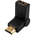 4XEM 90 Degree Swivel HDMI A Male To HDMI A Female Adapter - 1x 19-pin HDMI (Type A) Digital Audio/Video Female - 4XHDMIMFSWIVEL 1 thumbnail image