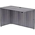 Lorell® Essentials 48"W Desk Return, Weathered Charcoal