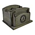 Imperial NCAA Rustic Desk Organizer, 8”H x 8-1/2”W x 6-1/2”D, University Of Alabama