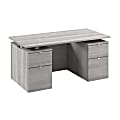 Stratus 60W x 30D Electric Standing Desk with Drawers and Modesty Panel, Platinum Gray, Standard Delivery 1 thumbnail image