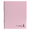 Cambridge® Limited® 30% Recycled Business Notebook, Quick Notes, 8 1/2" x 11", 1 Subject, Legal Ruled, 40 Sheets, Pink