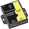 Brainboxes 2 Port RS232 Ethernet to Serial Adapter - DIN Rail Mountable - TAA Compliant