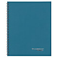 Cambridge® Limited® 30% Recycled Business Notebook, Action Planner, 8 1/2" x 11", 1 Subject, College Ruled, 40 Sheets, Teal