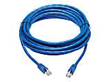 Tripp Lite Cat6a Patch Cable F/UTP Snagless w/ PoE 10G CMR-LP Blue M/M 20ft - 20 ft Category 6a Network Cable - 1.25 GB/s - Shielding - Blue