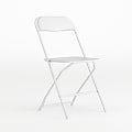 Flash Furniture HERCULES Series Premium Plastic Folding Chair, White 1 thumbnail image