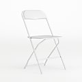 Flash Furniture HERCULES Series Premium Plastic Folding Chair, White