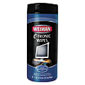 Weiman® E-tronic Wipes, 7" x 8", Cannister Of 30