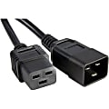 Unirise High End Data Center Rated Power Cord - For Rack - 12 Gauge - 250 V AC20 A - Black - 4 ft Cord Length - 1