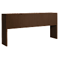 HON 10500 Stack-On Hutch for L-Station - 78" x 14.6" x 37.1" - Drawer(s)4 Door(s) - Square Edge - Material: Wood Grain Work Surface, Metal Fastener - Finish: Mocha, Thermofused Laminate (TFL), Chrome Plated Hinge