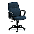 HON® Gamut® 2070 Series Mid-Back Fabric Chair, 43 5/8"H x 27 1/2"W x 36 1/4"D, Black Frame, Navy Fabric 1 thumbnail image