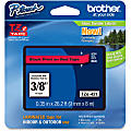 Brother P-touch TZe421, Laminated, 3/8" x 26.2 ft (9mm x 8m), Black on Red Label Tape 1 thumbnail image