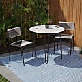 SEI Furniture Watkindale 3-Piece Outdoor Dining Set, Black/White