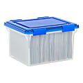 Iris® Element-Resistant Ultimate Storage Box, Letter/Legal, 8 Gallon, 20-1/8”L x 16-3/16”W x 14-1/4”H, Clear 1 thumbnail image