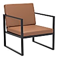 Zuo Modern Claremont Arm Chair, Brown/Black