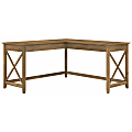 Bush Business Furniture Key West 60"W L-Shaped Corner Desk, Reclaimed Pine, Standard Delivery 1 thumbnail image