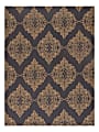 Anji Mountain Savoy Rug’d Chair Mat, 1/4"H x 36”W x 48”D, Yellow/Gray 1 thumbnail image