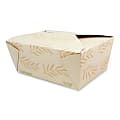 World Centric® NoTree™ Folded Takeout Containers, 95 Oz, Natural, Pack Of 160 Containers 1 thumbnail image