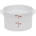 Cambro Food Storage Container, 2 Qt, White