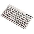 Adesso Mini Keyboard ACK-595 - PS/2 - QWERTY - 89 Keys - White
