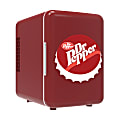 Dr. Pepper 0.5 Cu Ft 6-Can Portable Mini Refrigerator, Red 1 thumbnail image