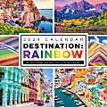 2024 TF Publishing Art & Design Wall Calendar, 12" x 12", Destination Rainbow, January To December