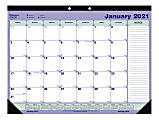 Blueline® Classic Monthly Desk Pad Calendar, 16" x 21-1/4", January to December 2021, C181731