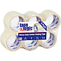 Tape Logic® #350 Industrial Acrylic Tape, 3" Core, 3" x 55 Yd., Clear, Case Of 6