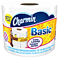 Charmin Basic Big Roll 1-Ply Bathroom Tissue, White, 385 Sheets Per Roll, Case Of 48 Rolls
