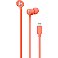 Apple urBeats3 Earphones with Lightning Connector - Coral - Stereo - Lightning Connector - Wired - Earbud - Binaural - In-ear - Coral