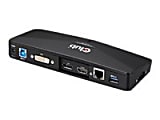 Club 3D SenseVision USB 3.0 4K Docking Station - Docking station - USB - DVI, HDMI, DP - 1GbE 1 thumbnail image