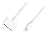4XEM Lightning To 30-Pin Adapter Cable For iPhone/iPod/iPad - 8" Lightning/Proprietary Data Transfer Cable for iPhone, iPod, iPad - First End: 8-pin Lightning - Second End: 30-pin Proprietary - Female - White