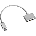 4XEM Lightning To 30-Pin Adapter Cable For iPhone/iPod/iPad - 8" Lightning/Proprietary Data Transfer Cable  - 4X830PINACBL 1 thumbnail image