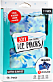 Fit & Fresh Cool Coolers Soft Ice Packs, Aqua Tie-Dye, Set Of 2 Packs