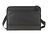 Belkin Always-On Laptop Sleeve Case Compatible with 11 inch to 12 inch Laptop, Tablet, ChromeBook, iPad and MacBook for Device Protection with Two Pockets - Shoulder Strap