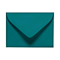 LUX Mini Envelopes, #17, Gummed Seal, Teal, Pack Of 50